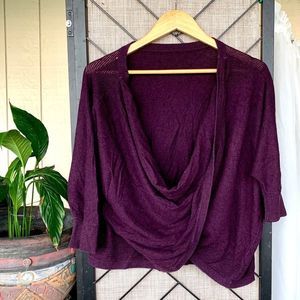 Victoria’s Secret Purple Loose Scoop Sweater Small
